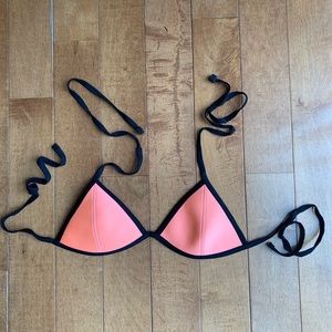 Triangl- Orange Bikini Top